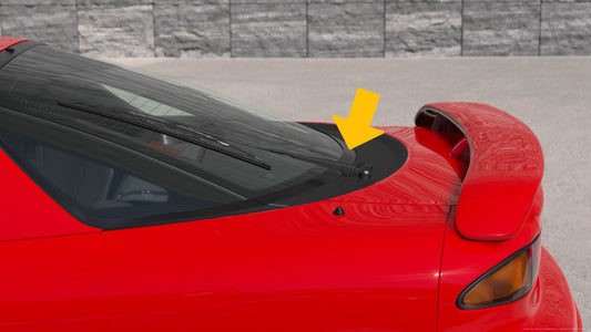 MITSUBISHI 3000GT GTO 91-99 Lower Hatch Tailgate Trim Molding (with 14 clips)