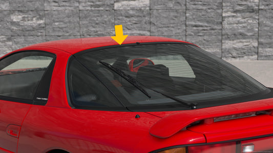 MITSUBISHI 3000GT GTO 91-99 Top Hatch Tailgate Trim Molding （with 6 clips）